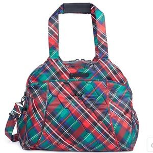 Lug Pontoon 2 Tartan plaid Overnight Bag NWT